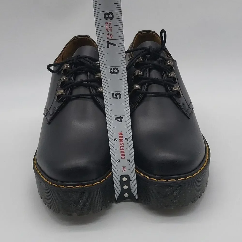 Dr. Martens Leona Lo Vintage Smoth Women's Shoes Size 7 Black Color NWT